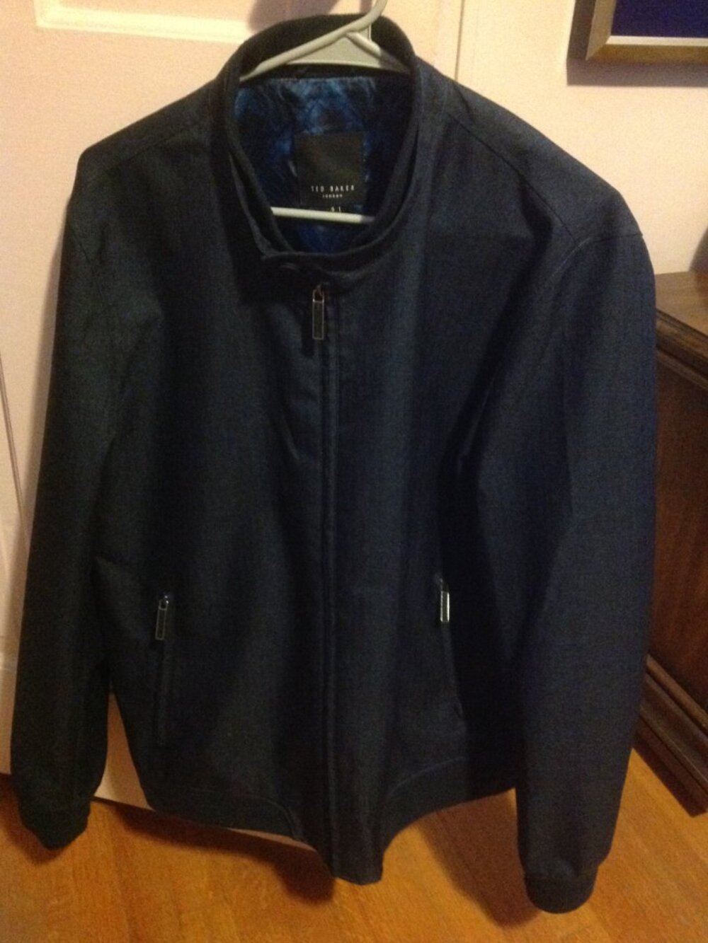Ted Baker Men's X-Large (5) Navy Bomber Jacket - Never Worn